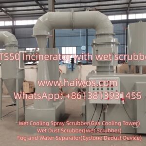 Model TS50 Incinerator with wet scrubber system